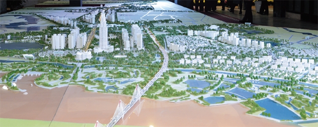   Siêu đô thị sẽ hình thành bên kia cầu Nhật Tân với điểm nhấn là tháp tài chính 108 tầng  